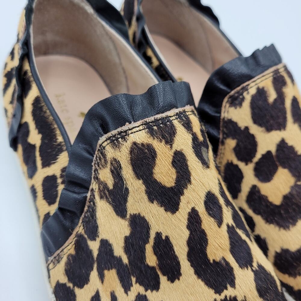 Kate Spade New York Ponyhair Leopard Animal Print Slip-On Sneakers size 7.5 M - Picture 10 of 12